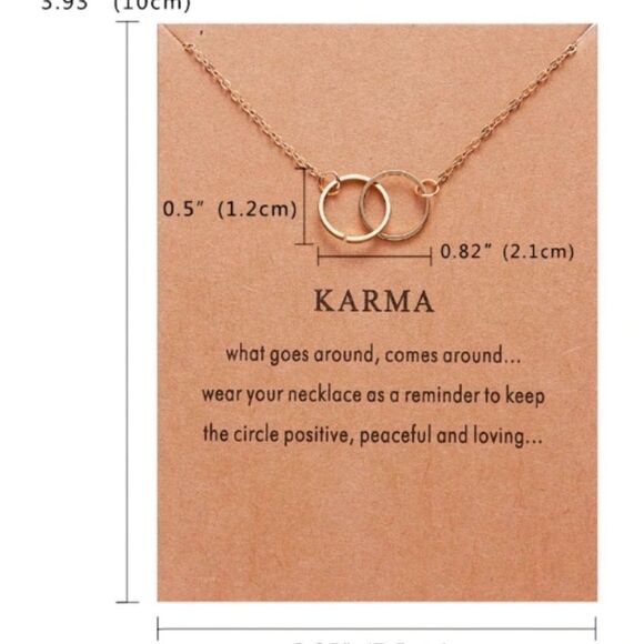 Boho Indie Karma Charm Necklace NWT - Picture 4 of 5